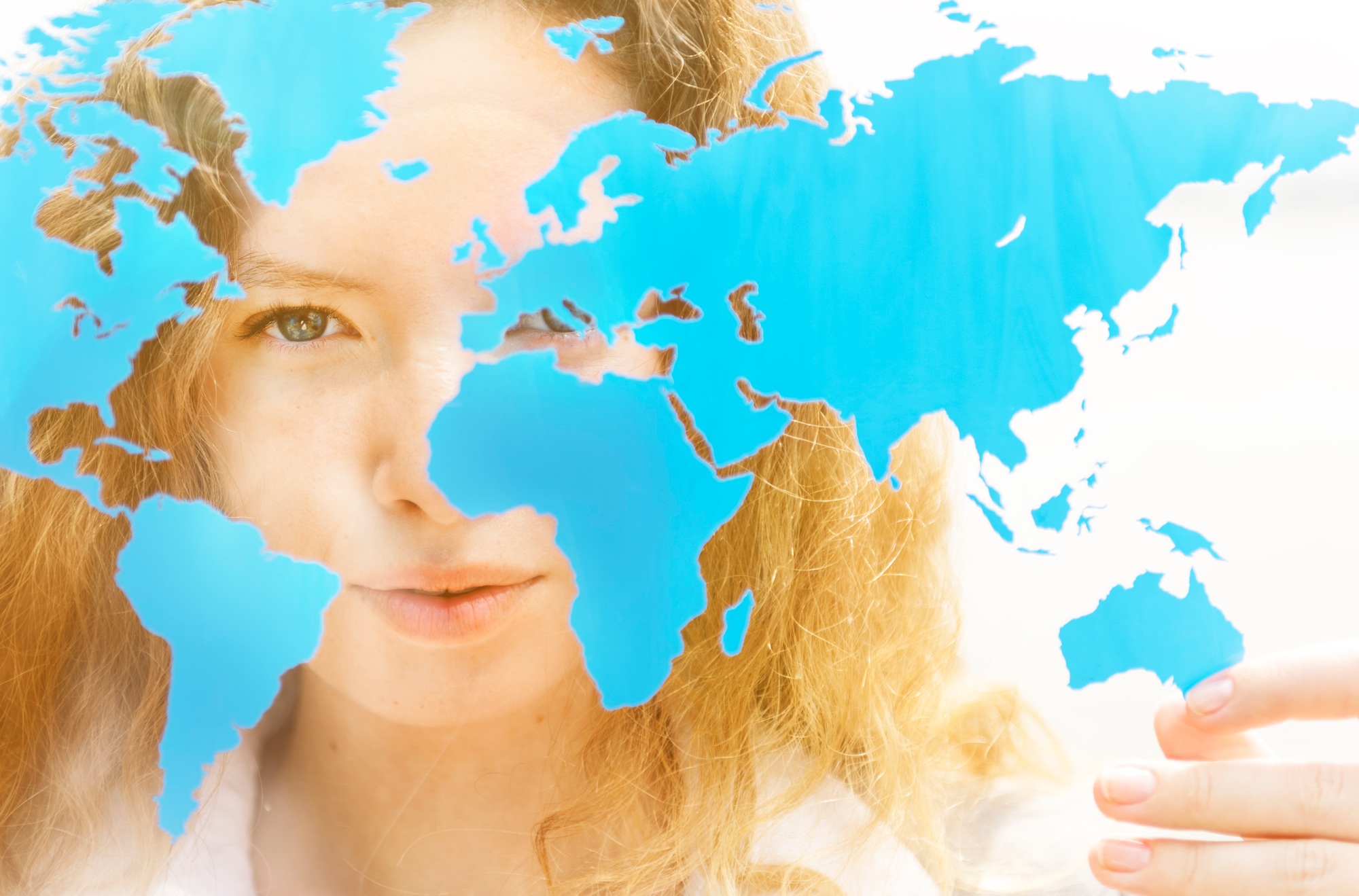 Businesswoman Global Commercial Enterprise Concept